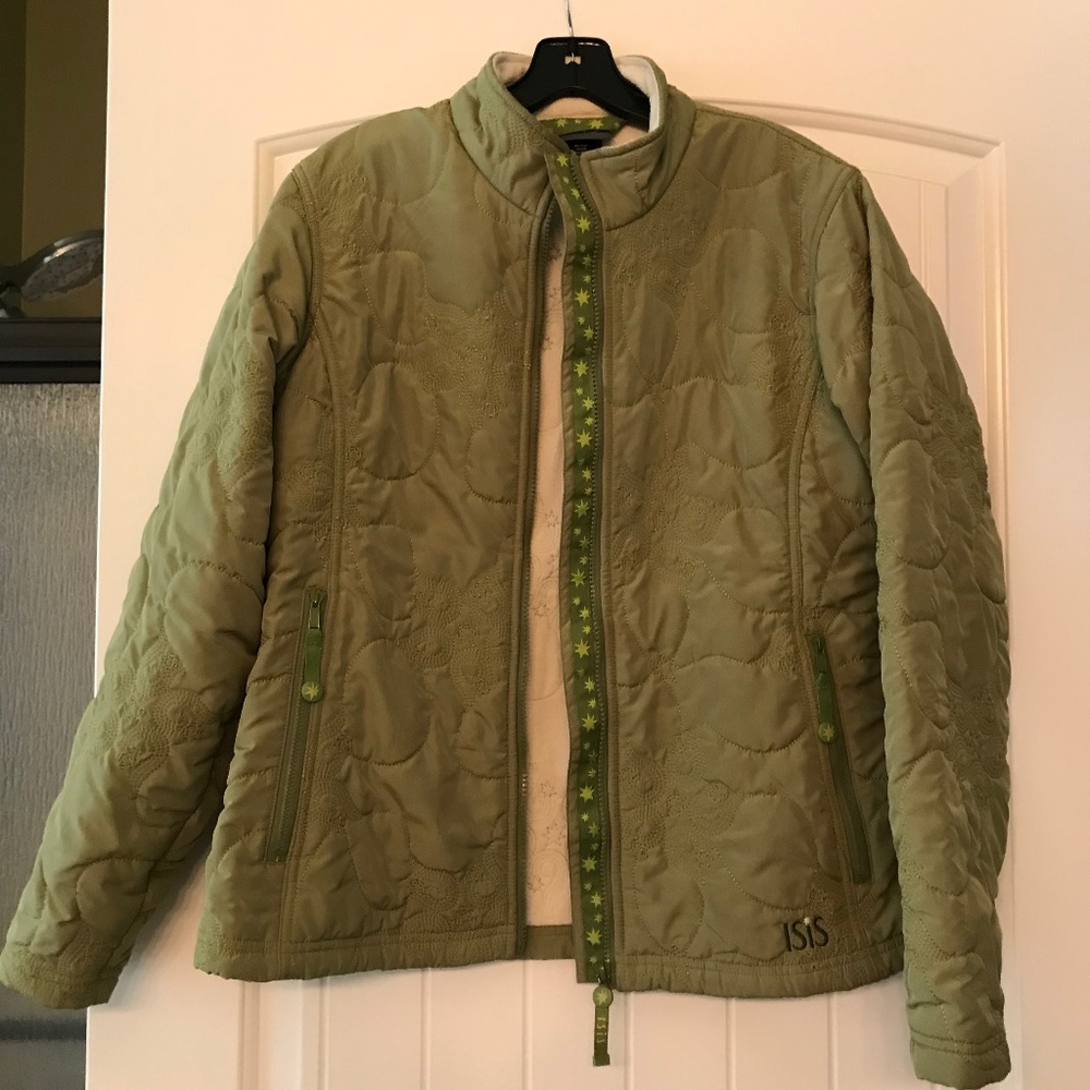 Isis  size M quilted zip jacket